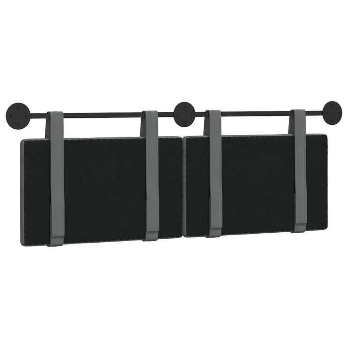 Cap de pat suspendat Simplu Gri închis 150 x 55 x 5 cm țesătură - WALTI WALTI