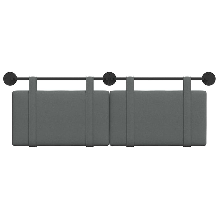 Cap de pat suspendat Simplu Gri închis 150 x 55 x 5 cm țesătură - WALTI WALTI