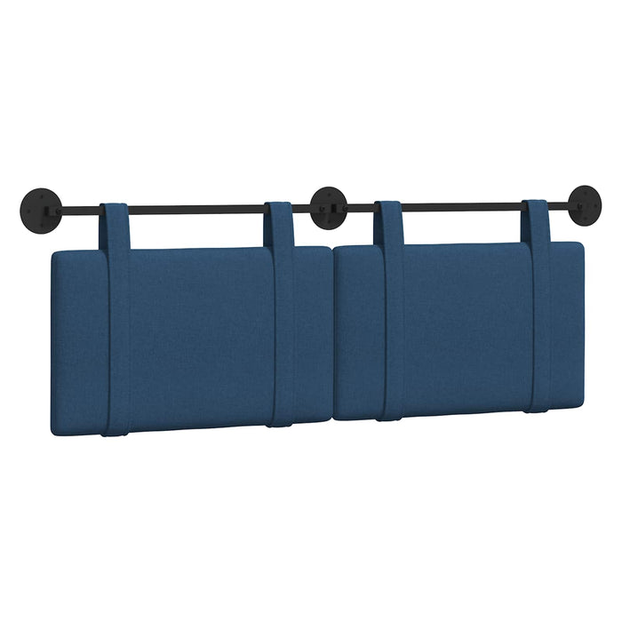 Cap de pat suspendat Simplu albastru 150 x 55 x 5 cm țesătură - WALTI WALTI