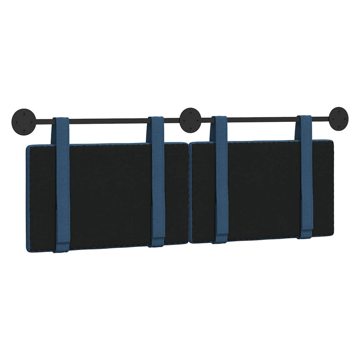 Cap de pat suspendat Simplu albastru 150 x 55 x 5 cm țesătură - WALTI WALTI
