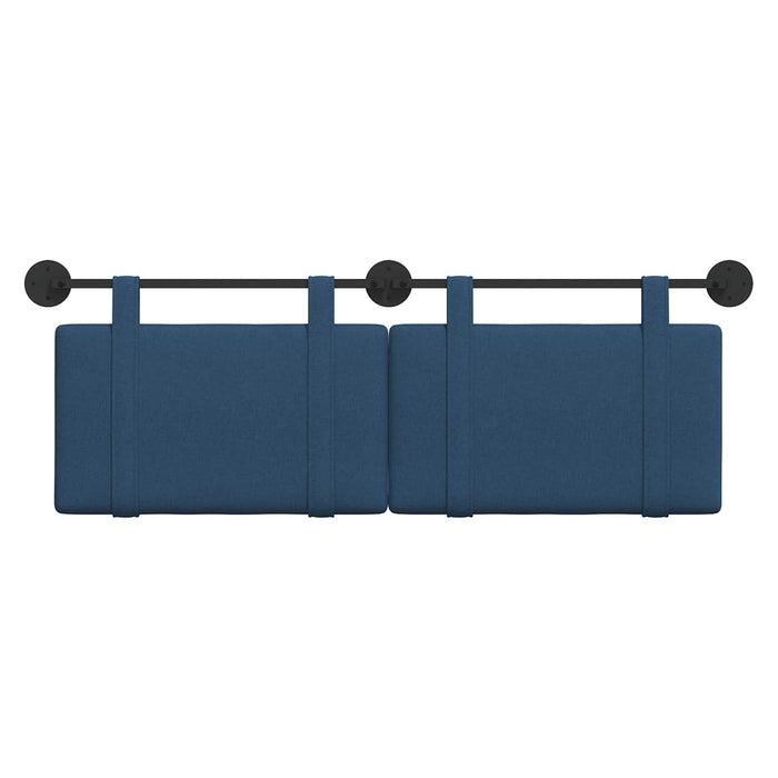Cap de pat suspendat Simplu albastru 150 x 55 x 5 cm țesătură - WALTI WALTI