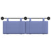 Cap de pat suspendat Albastru Jeans 150 x 55 x 5 cm țesătură - WALTI WALTI