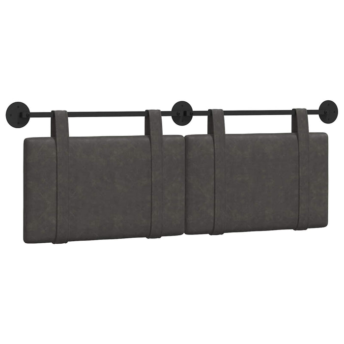Cap de pat suspendat Pe perete Negru 150 x 55 x 5 cm PU antic - WALTI WALTI
