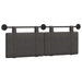 Cap de pat suspendat Pe perete Negru 150 x 55 x 5 cm PU antic - WALTI WALTI