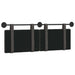 Cap de pat suspendat Pe perete Negru 150 x 55 x 5 cm PU antic - WALTI WALTI
