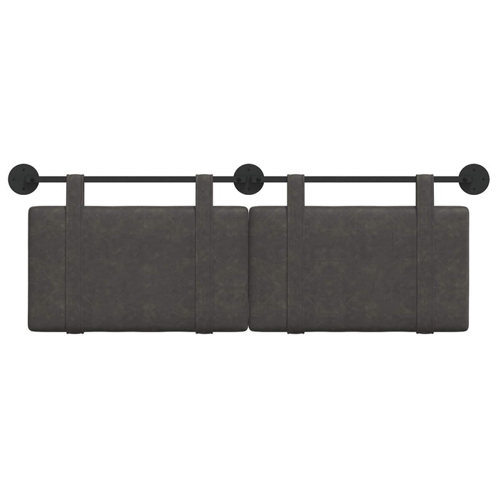 Cap de pat suspendat Pe perete Negru 150 x 55 x 5 cm PU antic - WALTI WALTI