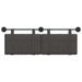 Cap de pat suspendat Pe perete Negru 150 x 55 x 5 cm PU antic - WALTI WALTI