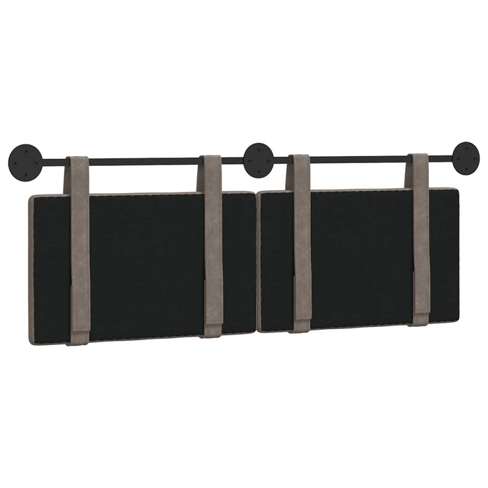 Cap de pat suspendat Pe perete Gri 150 x 55 x 5 cm PU antic - WALTI WALTI