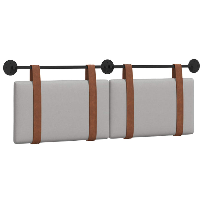 Cap de pat suspendat Simplu Gri nori 150 x 55 x 5 cm PU antic - WALTI WALTI