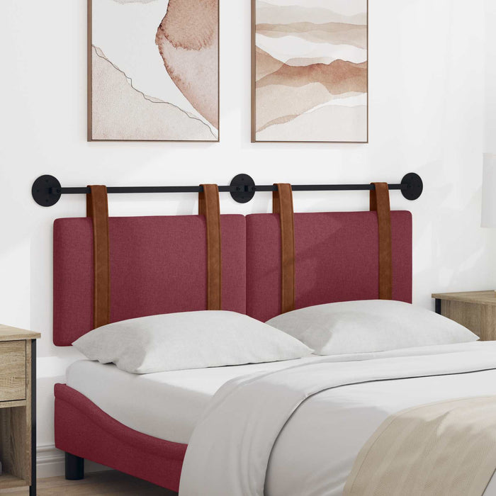 Cap de pat suspendat Simplu Roșu Vin 150 x 55 x 5 cm PU antic - WALTI WALTI