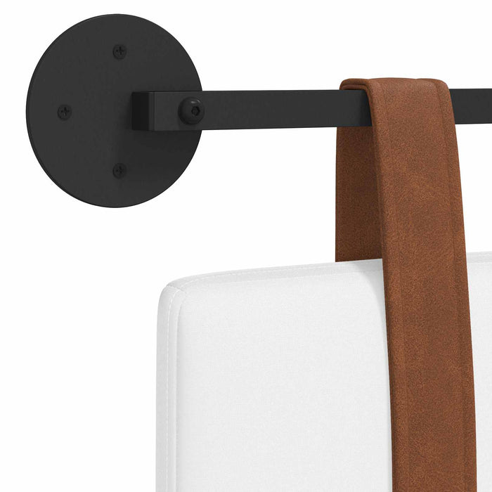 Cap de pat suspendat Pe perete Alb 150 x 55 x 5 cm PU antic - WALTI WALTI