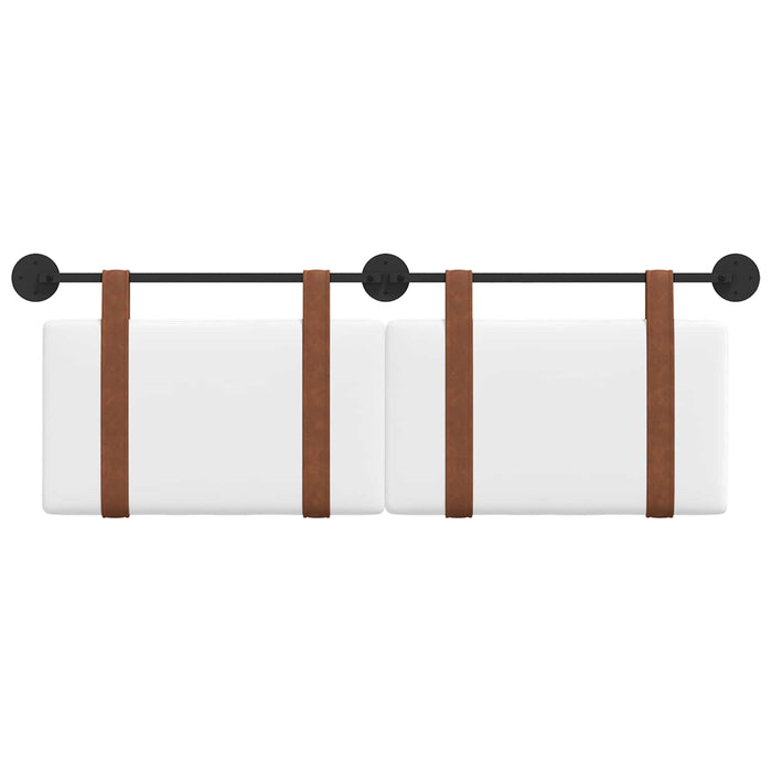 Cap de pat suspendat Pe perete Alb 150 x 55 x 5 cm PU antic - WALTI WALTI
