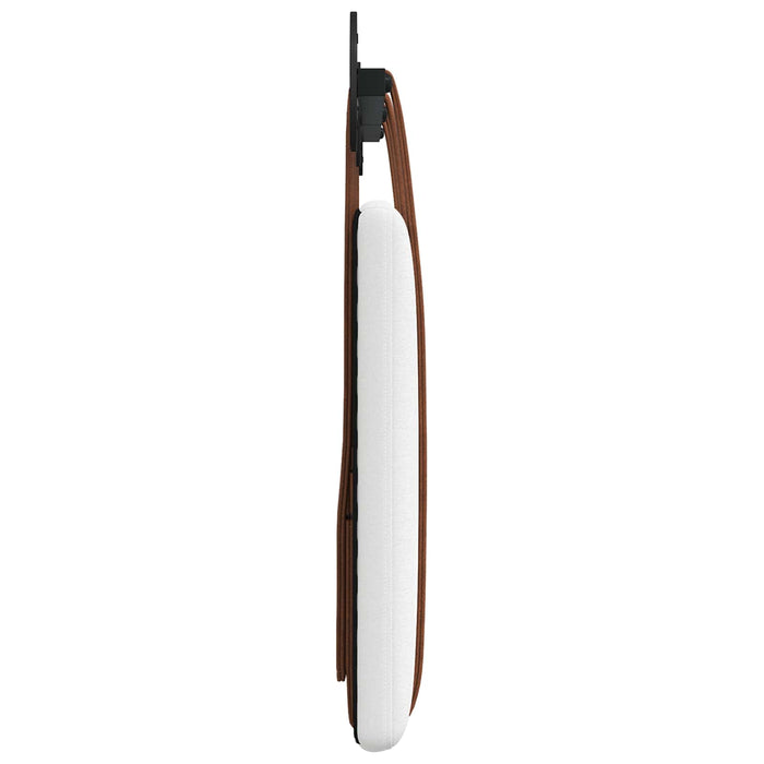 Cap de pat suspendat Pe perete Alb 150 x 55 x 5 cm PU antic - WALTI WALTI