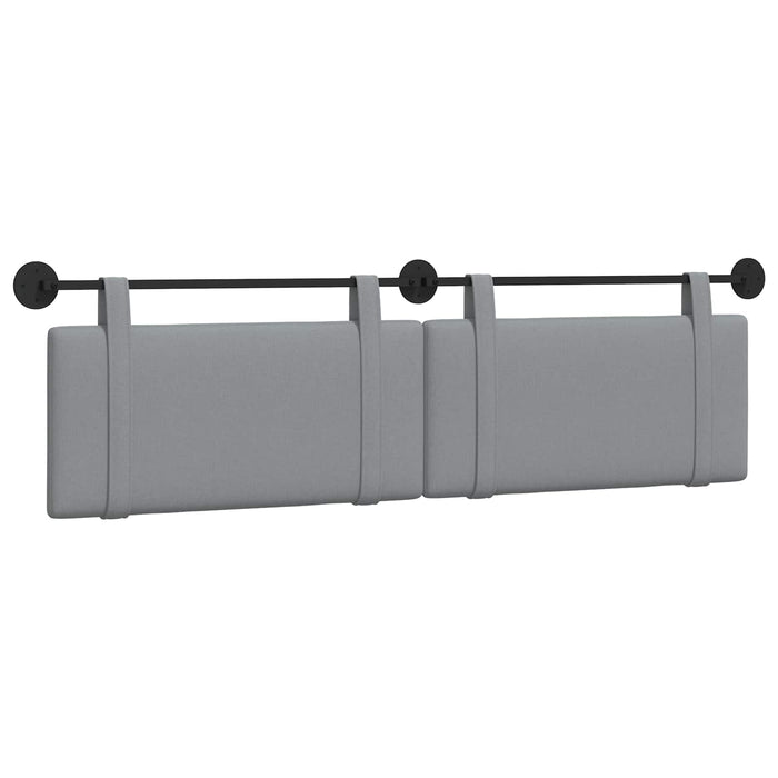 Cap de pat suspendat Gri deschis 170 x 55 x 5 cm țesătură - WALTI WALTI
