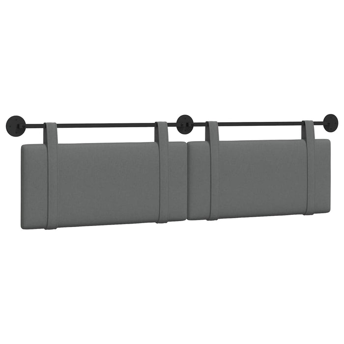 Cap de pat suspendat Simplu Gri închis 170 x 55 x 5 cm țesătură - WALTI WALTI