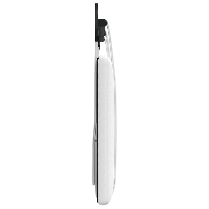 Cap de pat suspendat Pe perete Alb 170 x 55 x 5 cm țesătură - WALTI WALTI