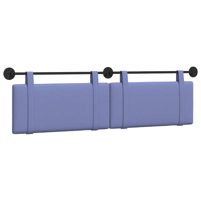 Cap de pat suspendat Albastru Jeans 170 x 55 x 5 cm țesătură - WALTI WALTI