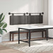 Cap de pat suspendat Pe perete Negru 170 x 55 x 5 cm PU antic - WALTI WALTI