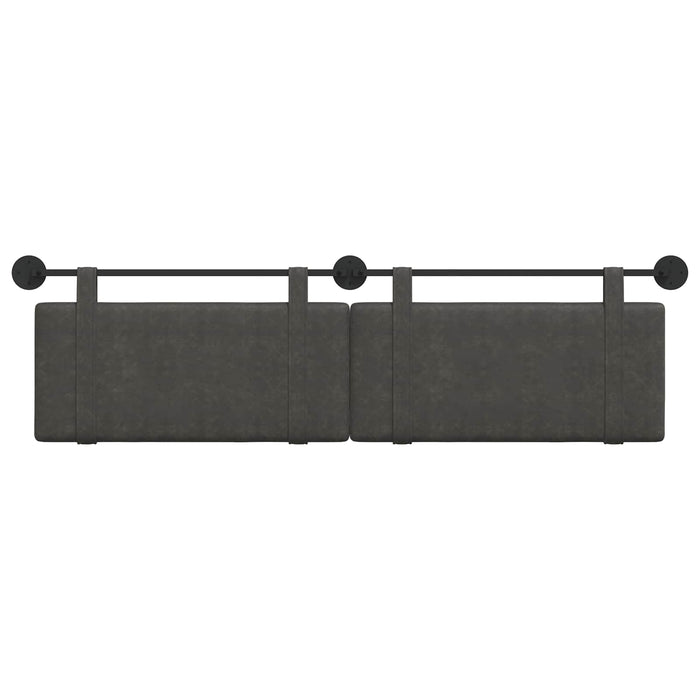 Cap de pat suspendat Pe perete Negru 170 x 55 x 5 cm PU antic - WALTI WALTI