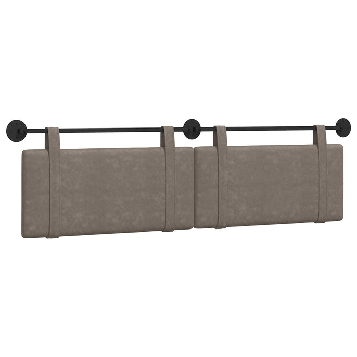 Cap de pat suspendat Pe perete Gri 170 x 55 x 5 cm PU antic - WALTI WALTI