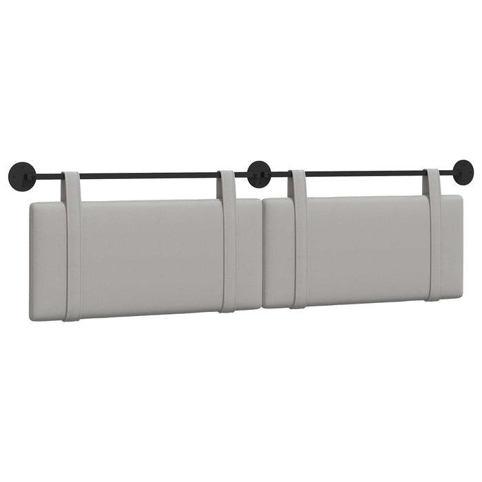 Cap de pat suspendat Simplu Gri nori 190 x 55 x 5 cm țesătură - WALTI WALTI