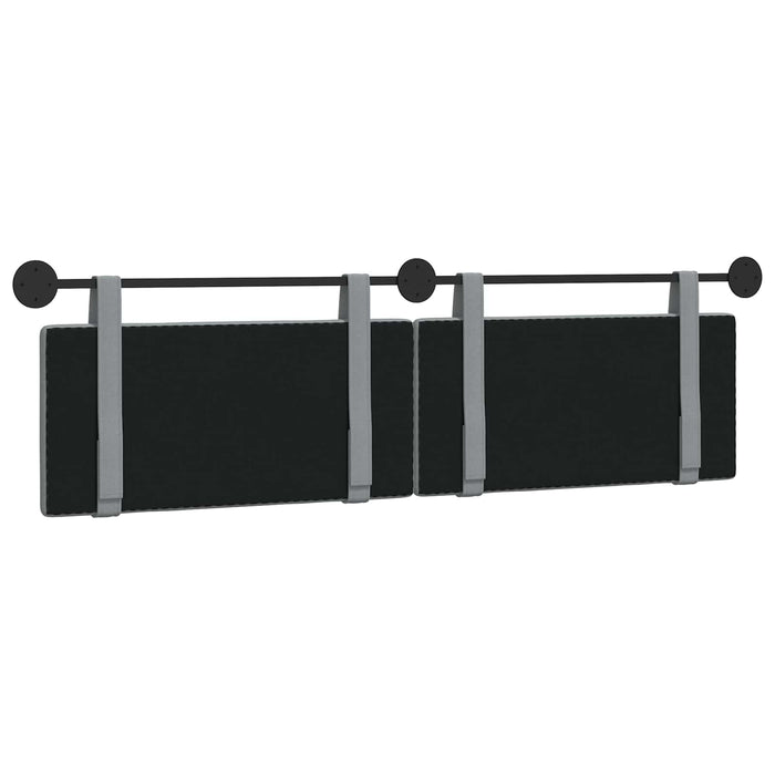 Cap de pat suspendat Gri deschis 190 x 55 x 5 cm țesătură - WALTI WALTI