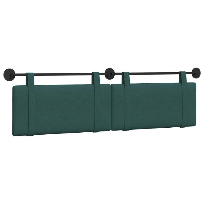 Cap de pat suspendat Verde închis 190 x 55 x 5 cm țesătură - WALTI WALTI