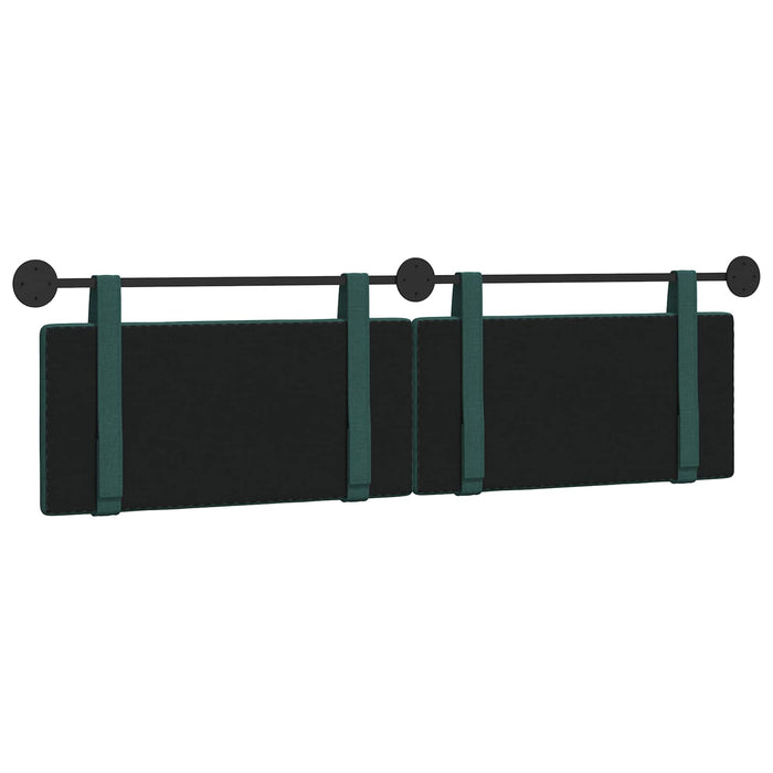 Cap de pat suspendat Verde închis 190 x 55 x 5 cm țesătură - WALTI WALTI