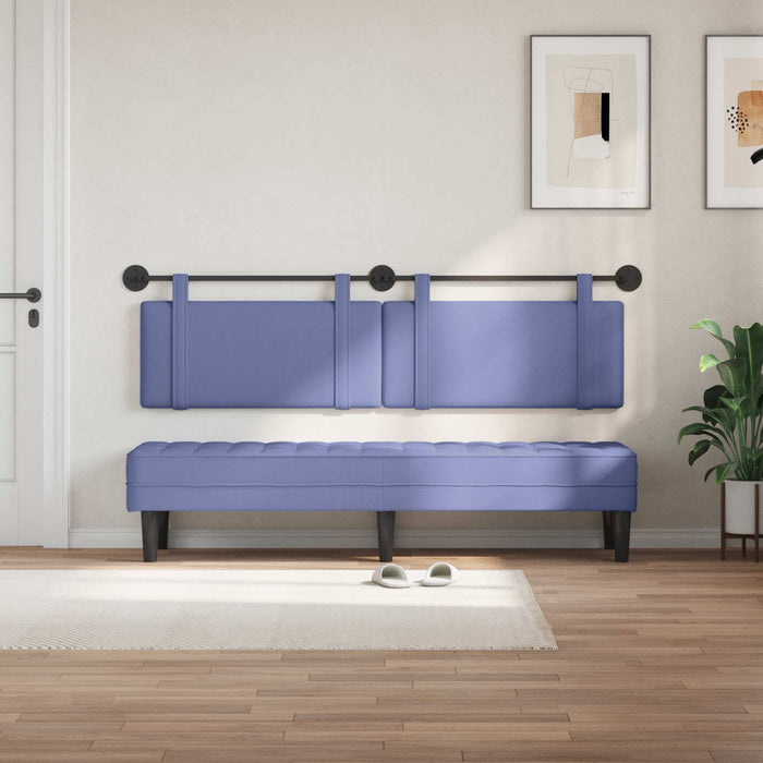 Cap de pat suspendat Albastru Jeans 190 x 55 x 5 cm țesătură - WALTI WALTI