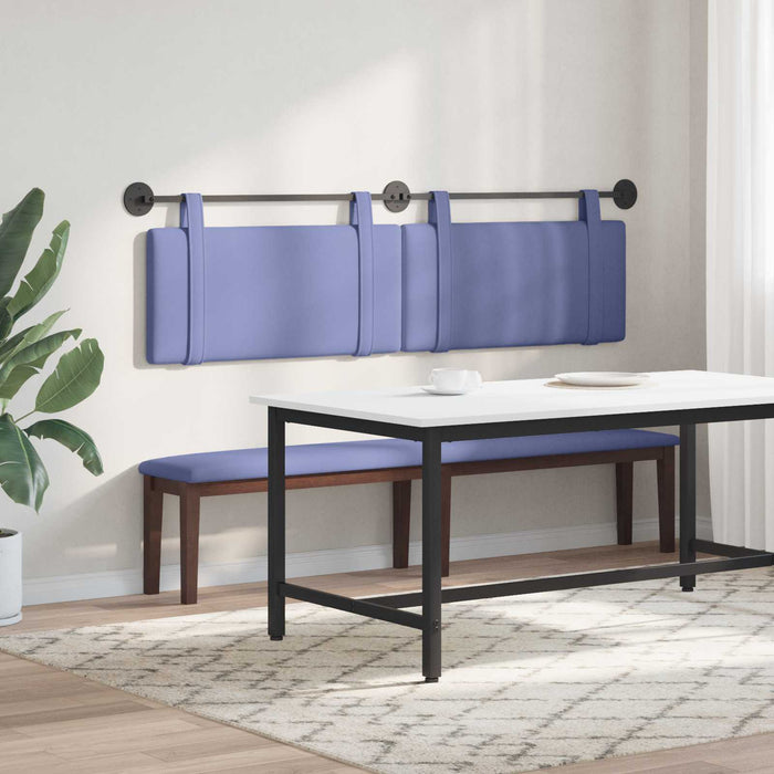 Cap de pat suspendat Albastru Jeans 190 x 55 x 5 cm țesătură - WALTI WALTI