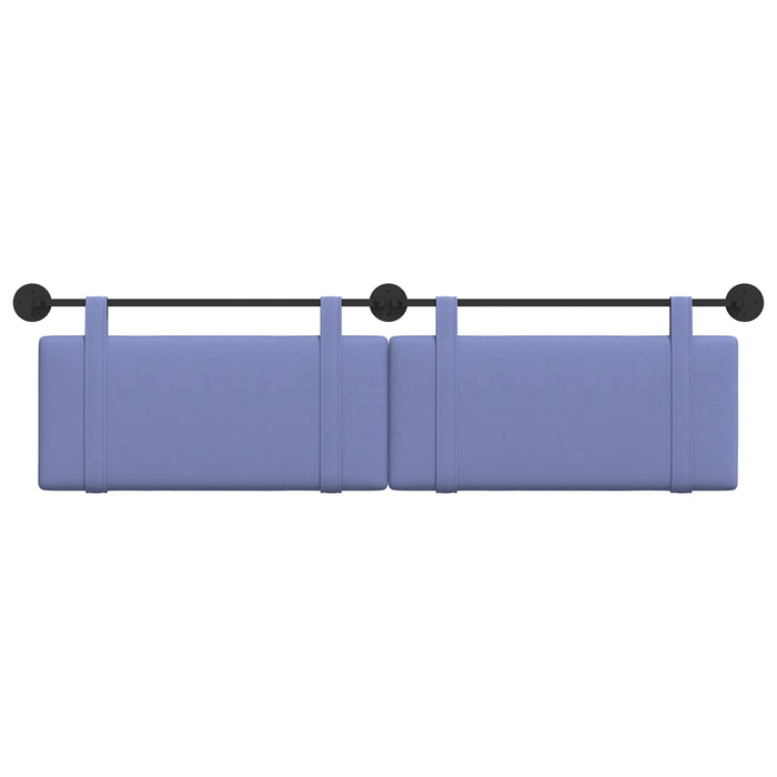 Cap de pat suspendat Albastru Jeans 190 x 55 x 5 cm țesătură - WALTI WALTI