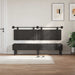 Cap de pat suspendat Pe perete Negru 190 x 55 x 5 cm PU antic - WALTI WALTI