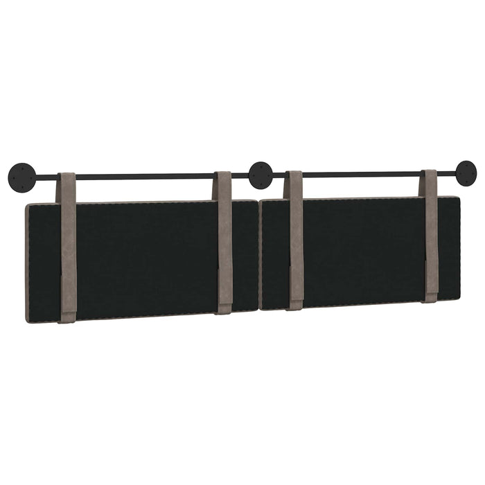 Cap de pat suspendat Pe perete Gri 190 x 55 x 5 cm PU antic - WALTI WALTI