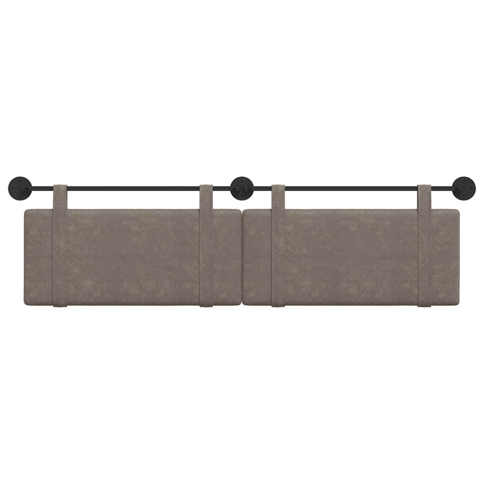 Cap de pat suspendat Pe perete Gri 190 x 55 x 5 cm PU antic - WALTI WALTI