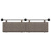 Cap de pat suspendat Pe perete Gri 190 x 55 x 5 cm PU antic - WALTI WALTI