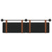 Cap de pat suspendat Pe perete Negru 190 x 55 x 5 cm PU antic - WALTI WALTI