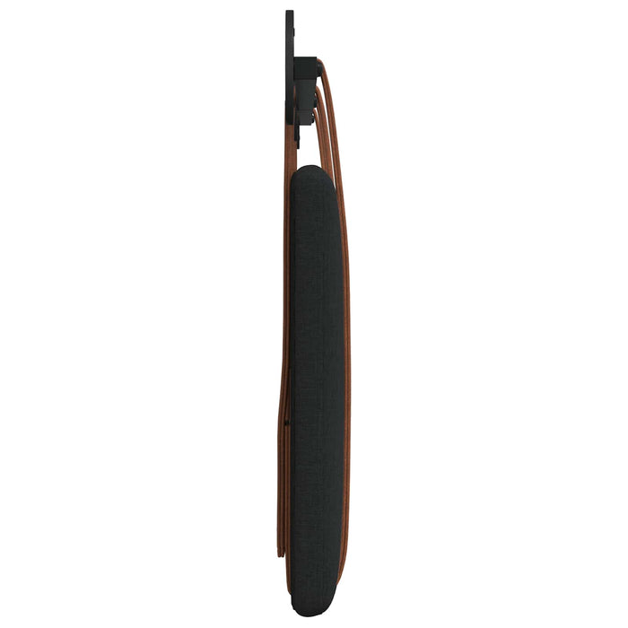 Cap de pat suspendat Pe perete Negru 190 x 55 x 5 cm PU antic - WALTI WALTI