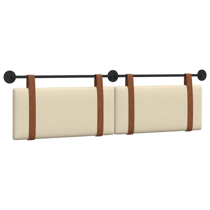 Cap de pat suspendat Pe perete Crem 190 x 55 x 5 cm PU antic - WALTI WALTI
