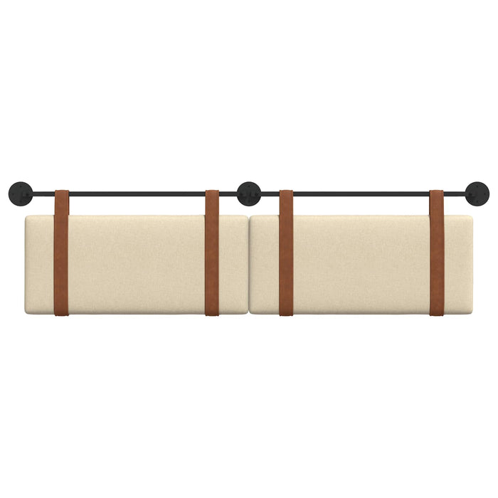 Cap de pat suspendat Pe perete Crem 190 x 55 x 5 cm PU antic - WALTI WALTI