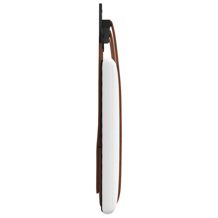Cap de pat suspendat Pe perete Alb 190 x 55 x 5 cm PU antic WALTI