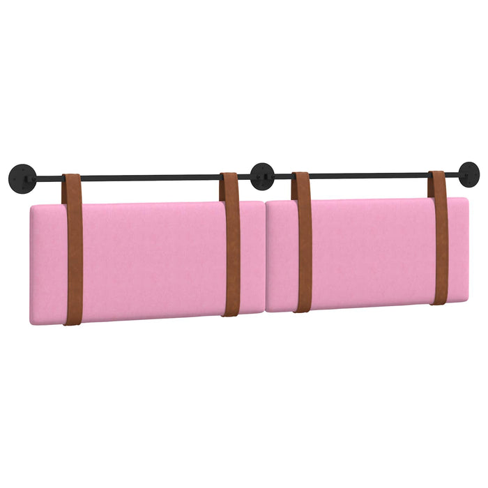 Cap de pat suspendat Pe perete Roz 190 x 55 x 5 cm PU antic - WALTI WALTI