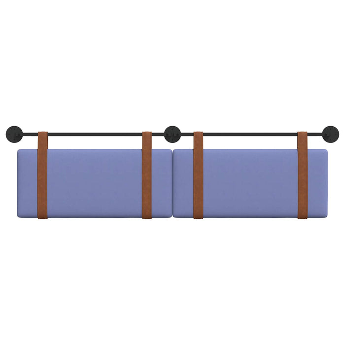 Cap de pat suspendat Albastru Jeans 190 x 55 x 5 cm PU antic - WALTI WALTI