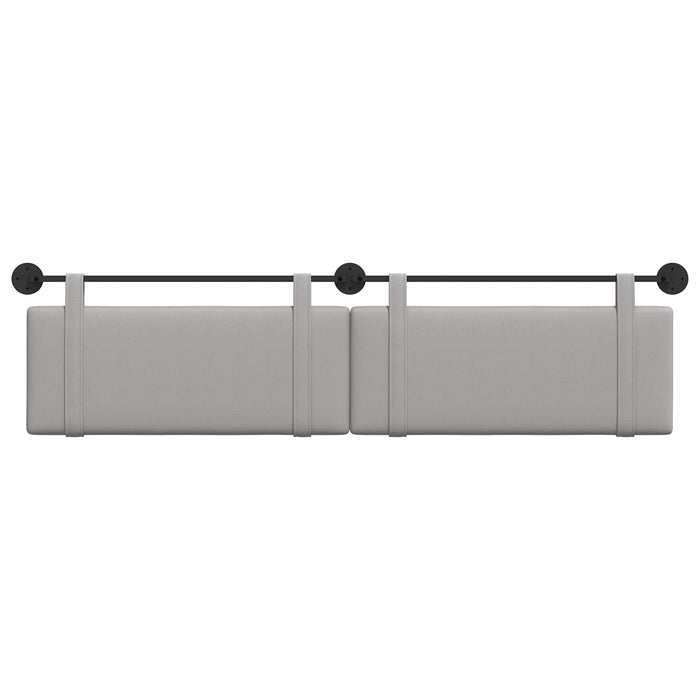 Cap de pat suspendat Simplu Gri nori 210 x 55 x 5 cm țesătură - WALTI WALTI