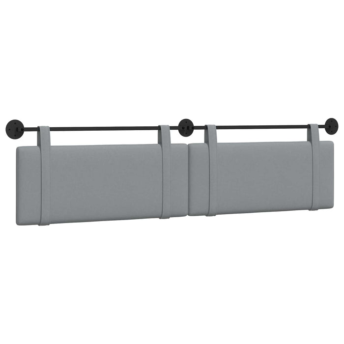 Cap de pat suspendat Gri deschis 210 x 55 x 5 cm țesătură - WALTI WALTI