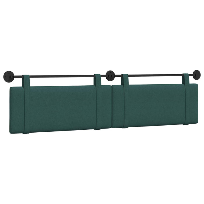Cap de pat suspendat Verde închis 210 x 55 x 5 cm țesătură - WALTI WALTI