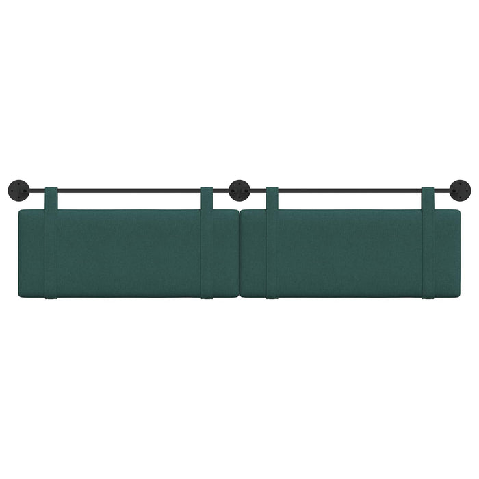 Cap de pat suspendat Verde închis 210 x 55 x 5 cm țesătură - WALTI WALTI