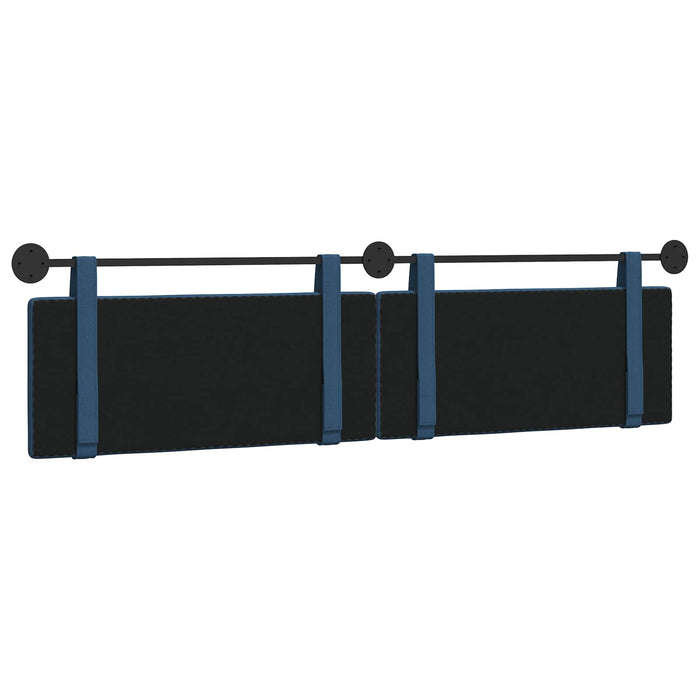 Cap de pat suspendat Simplu albastru 210 x 55 x 5 cm țesătură - WALTI WALTI