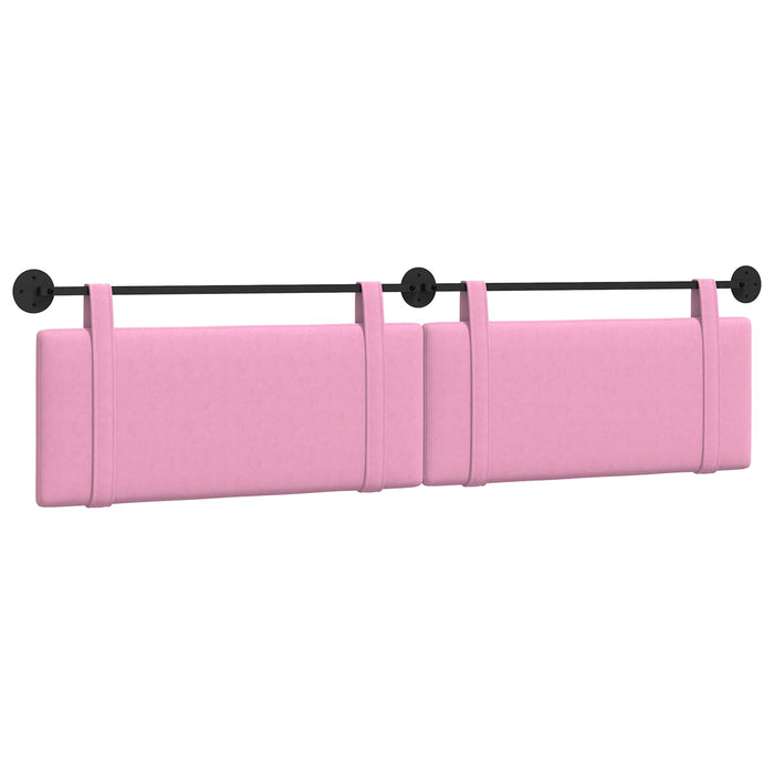 Cap de pat suspendat Pe perete Roz 210 x 55 x 5 cm țesătură - WALTI WALTI