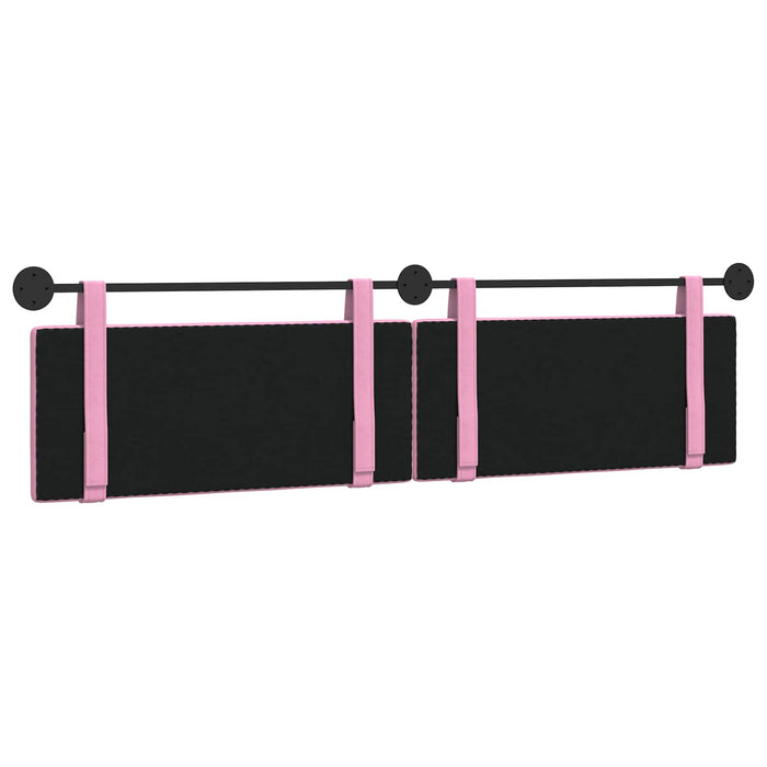 Cap de pat suspendat Pe perete Roz 210 x 55 x 5 cm țesătură - WALTI WALTI