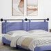 Cap de pat suspendat Albastru Jeans 210 x 55 x 5 cm țesătură - WALTI WALTI